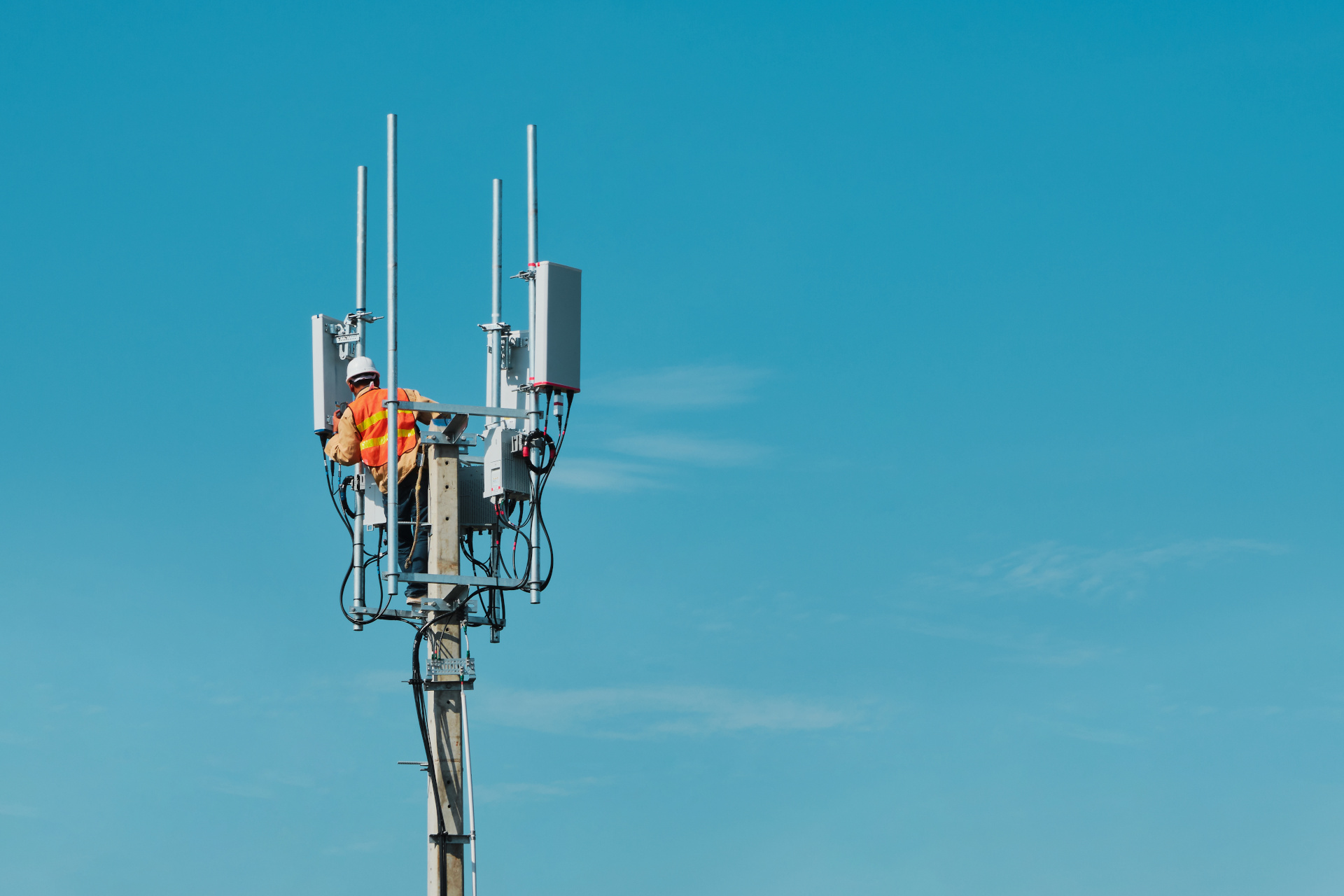 Wireless communications tower and antenna equipment