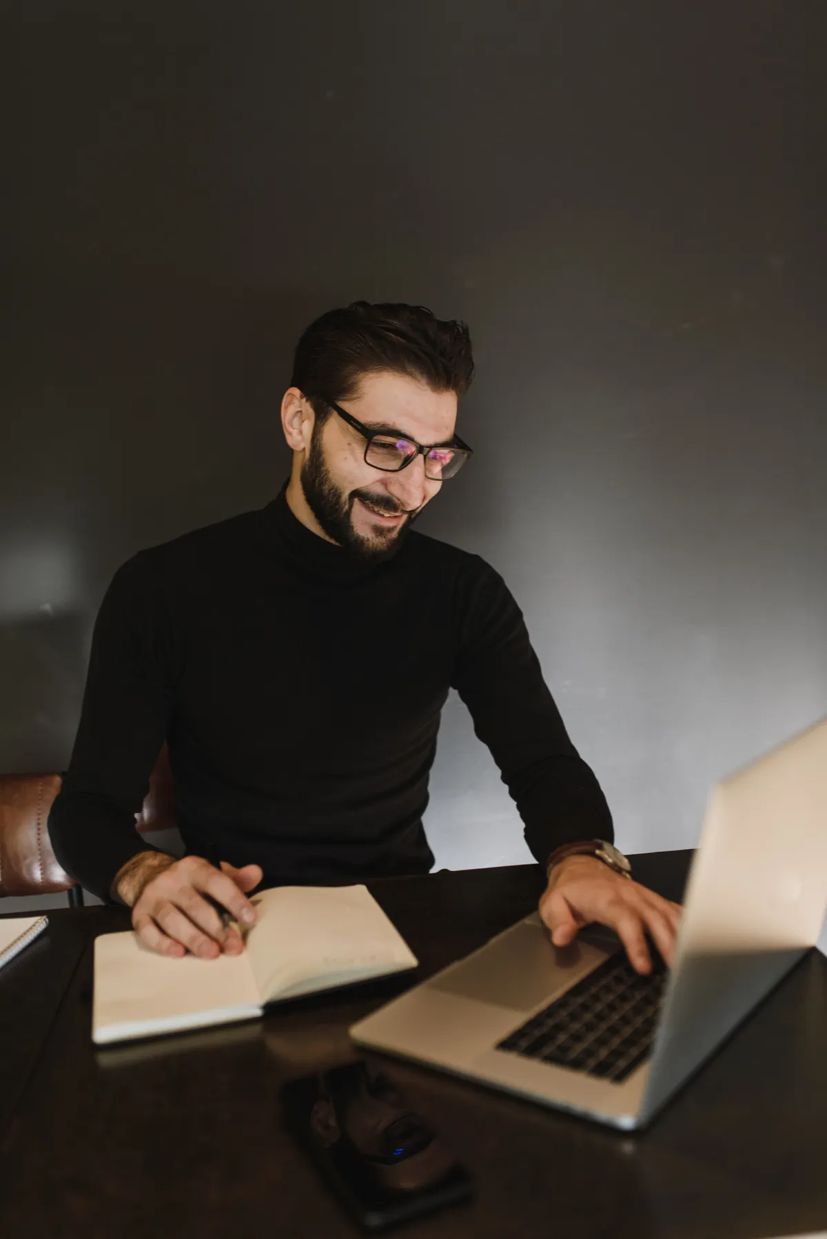 Professional vendor partner reviewing customer financing options